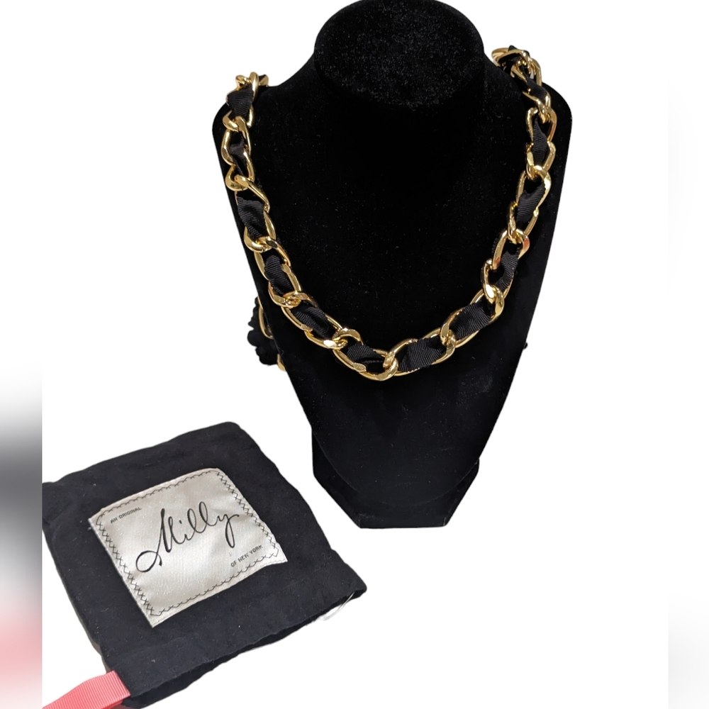 Milly New York Chunky chain Flower necklace